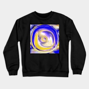 Blue, yellow and "liquid" Crewneck Sweatshirt